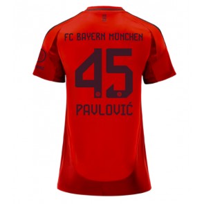 Bayern Munich Aleksandar Pavlovic #45 Dámské Domácí Dres 2024-25 Krátký Rukáv